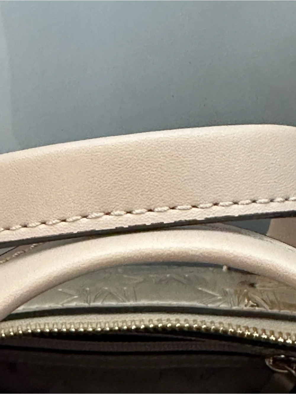 Michael Kors Gold Logo Satchel with Nude Trim